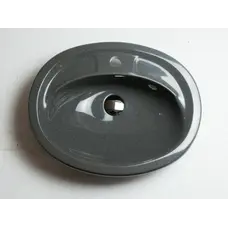 Умывальник врезной серого цвета для ванной ADAMANT COMFY 540Х425 GRAY