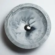 Раковина врізна Adamant MOON 460 WHITE & BLACK (сірий)