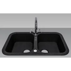 Гранітна кухонна мийка Adamant TWINS