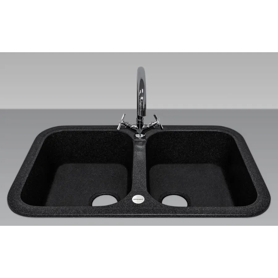 Гранітна кухонна мийка Adamant TWINS