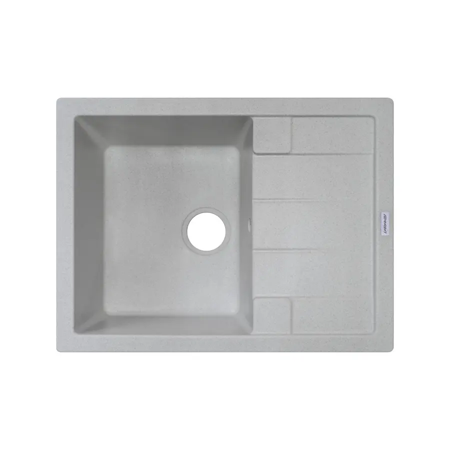 Гранітна кухонна мийка Adamant ANILA світло-СІРИЙ-09
