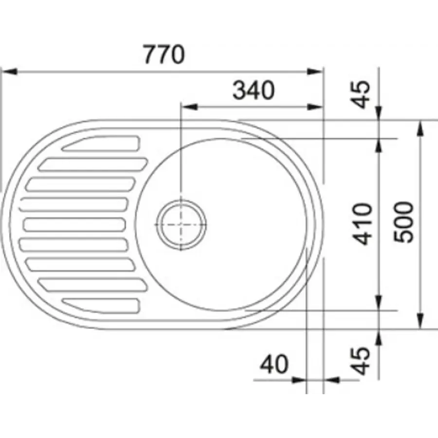 Гранітна кухонна мийка Adamant ELLIPSIS ГРАФИТ-13