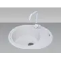 Гранітна кухонна мийка Adamant OVUM БІЛИЙ-01