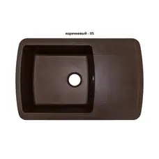 Гранітна кухонна мийка Adamant OPTIMAX КОРИЧНЕВИЙ-05