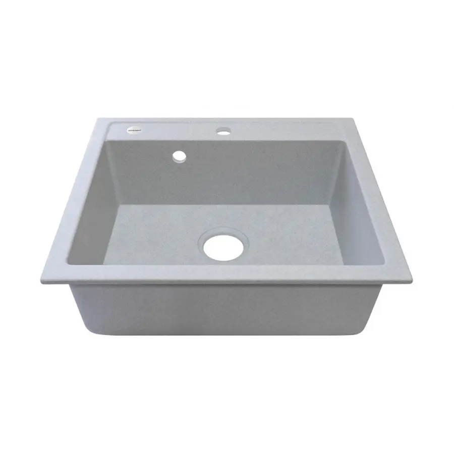 Гранітна мийка Adamant PRIZMA Світло сірий