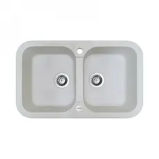 Гранітна мийка Adamant TWINS Білий