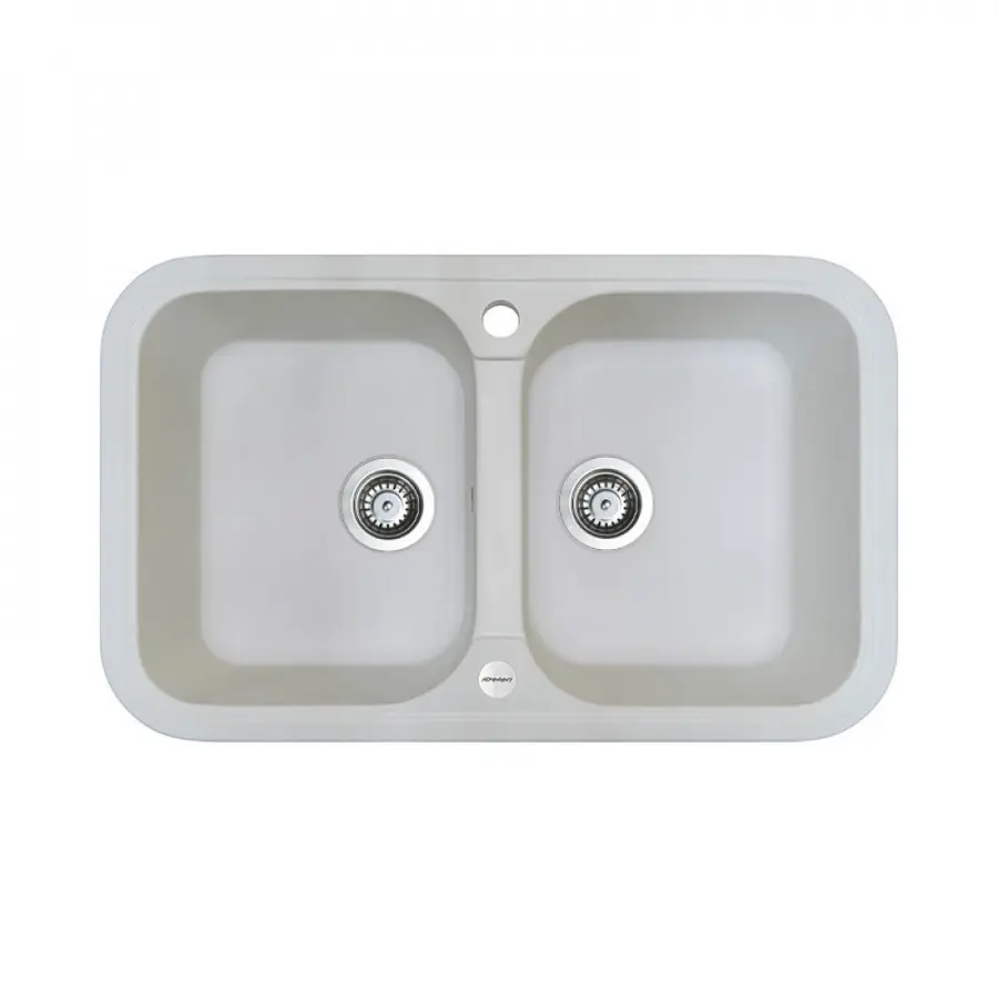 Гранітна мийка Adamant TWINS Білий