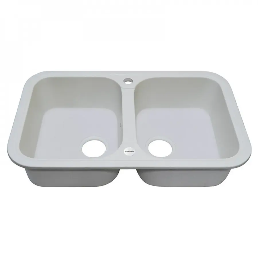 Гранітна мийка Adamant TWINS Білий