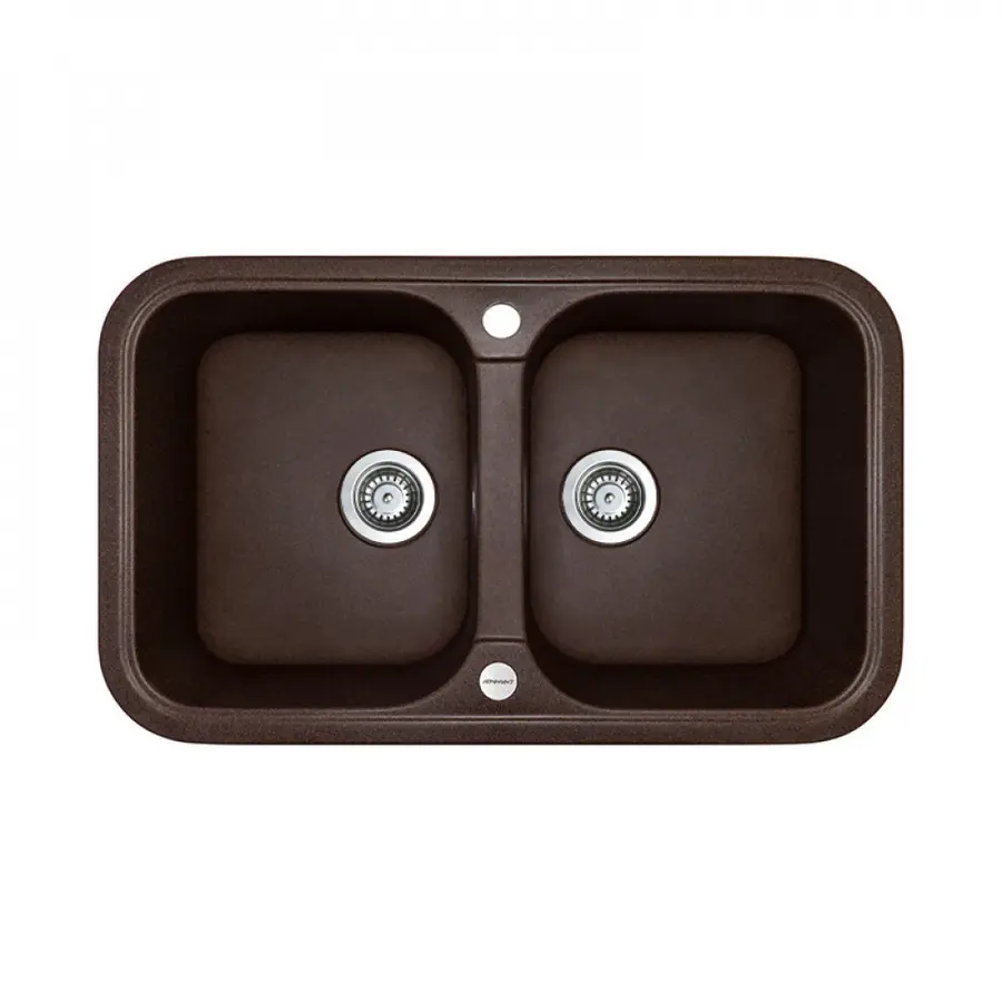 Гранітна мийка Adamant TWINS Мокко