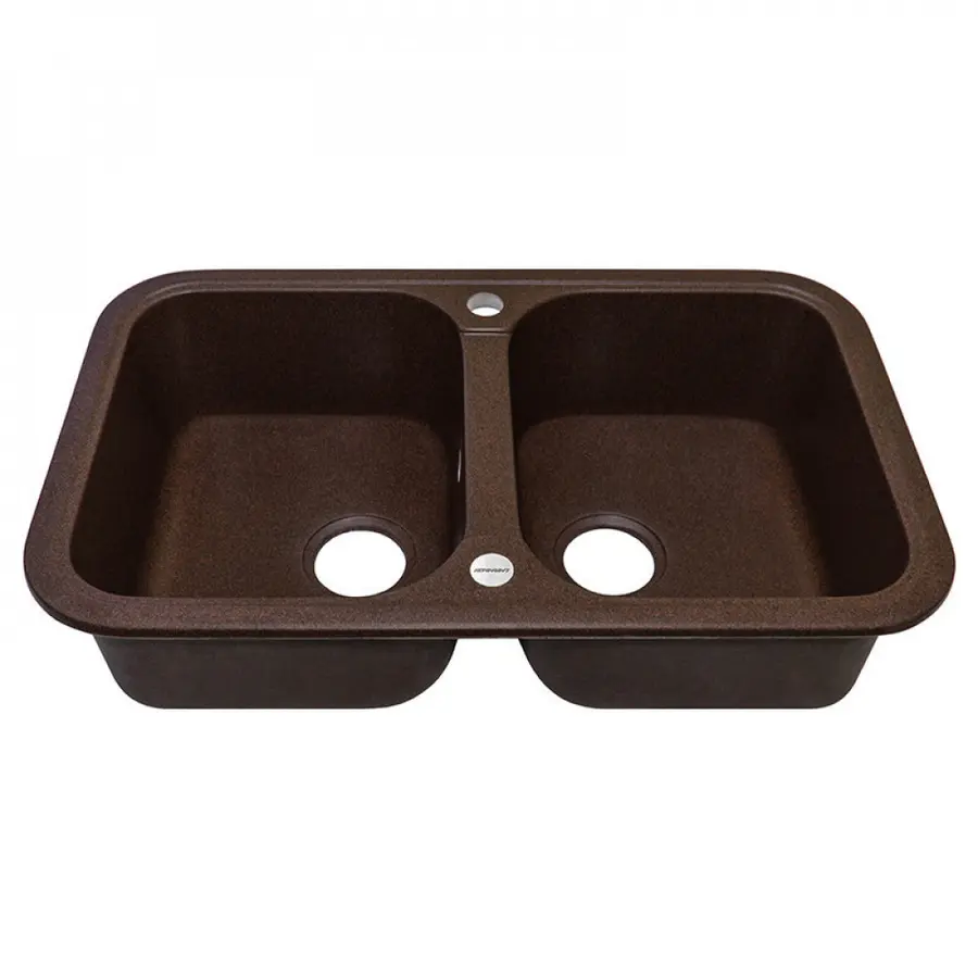 Гранітна мийка Adamant TWINS Мокко