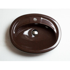 Умивальник врізний коричневий ADAMANT COMFY 540Х425 BROWN для ванни