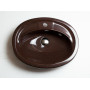 Умывальник врезной коричневый ADAMANT COMFY 540Х425 BROWN для ванной комнаты