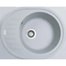 Гранітна кухонна мийка Adamant OVUM СВІТЛО СІРИЙ-09