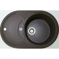 Гранітна кухонна мийка Adamant SHELL КОРИЧНЕВИЙ-05