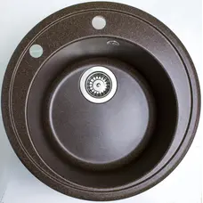 Гранітна кухонна мийка Adamant SUN КОРИЧНЕВИЙ-05