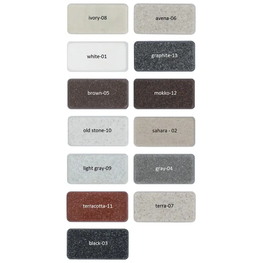 Гранітна кухонна мийка Adamant SLIM OLD STONE-10