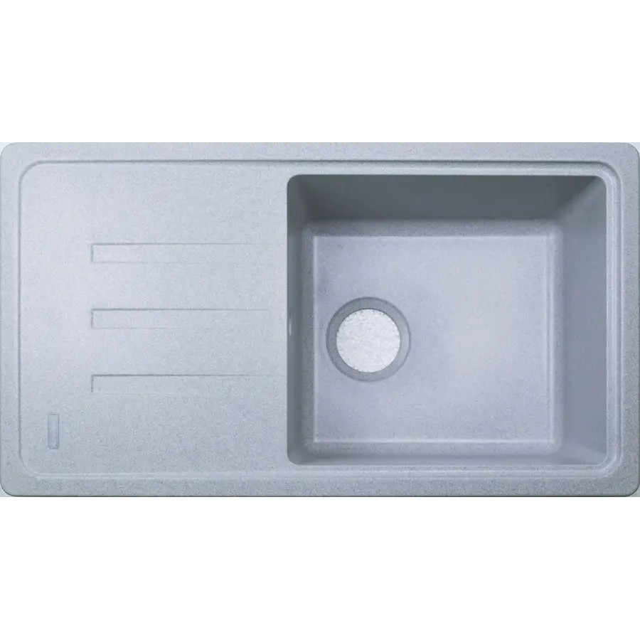 Гранітна кухонна мийка Adamant SLIM LONG СВІТЛО СІРИЙ-09