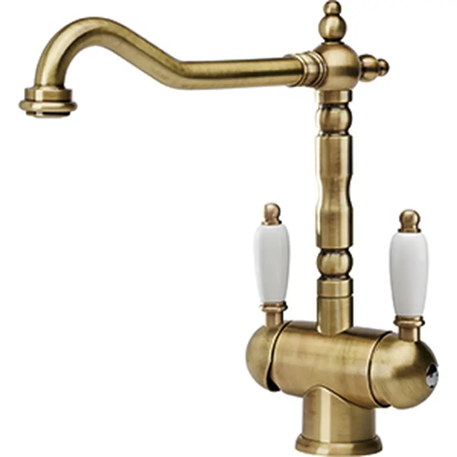 Кухонний змішувач Franke Old England З двома важелями Латунь Вінтажний