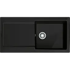 Кухонна гранітна мийка Franke Maris MRK 611-100 Fraceram Чорний матовий