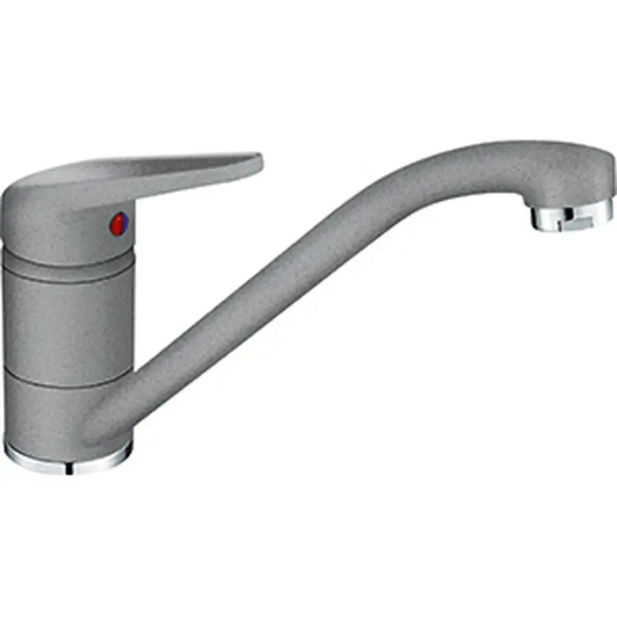Смеситель для кухни Franke Novara Plus С поворотным изливом фрагранит Серый камень