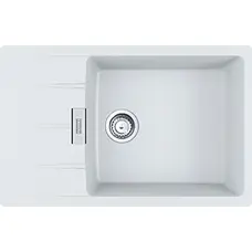 Кухонна гранітна мийка Centro CNG 611-78 XL Фраграніт Білий