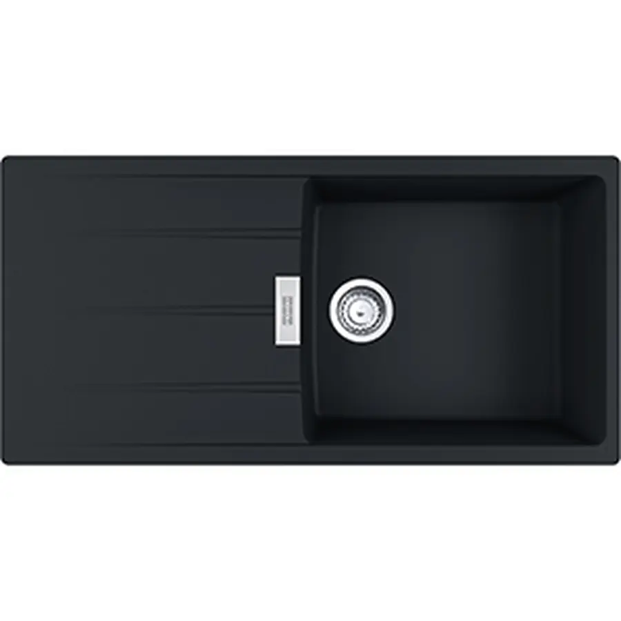 Гранітна кухонна мийка Franke Centro CNG 611-100 Фраграніт Чорний матовий