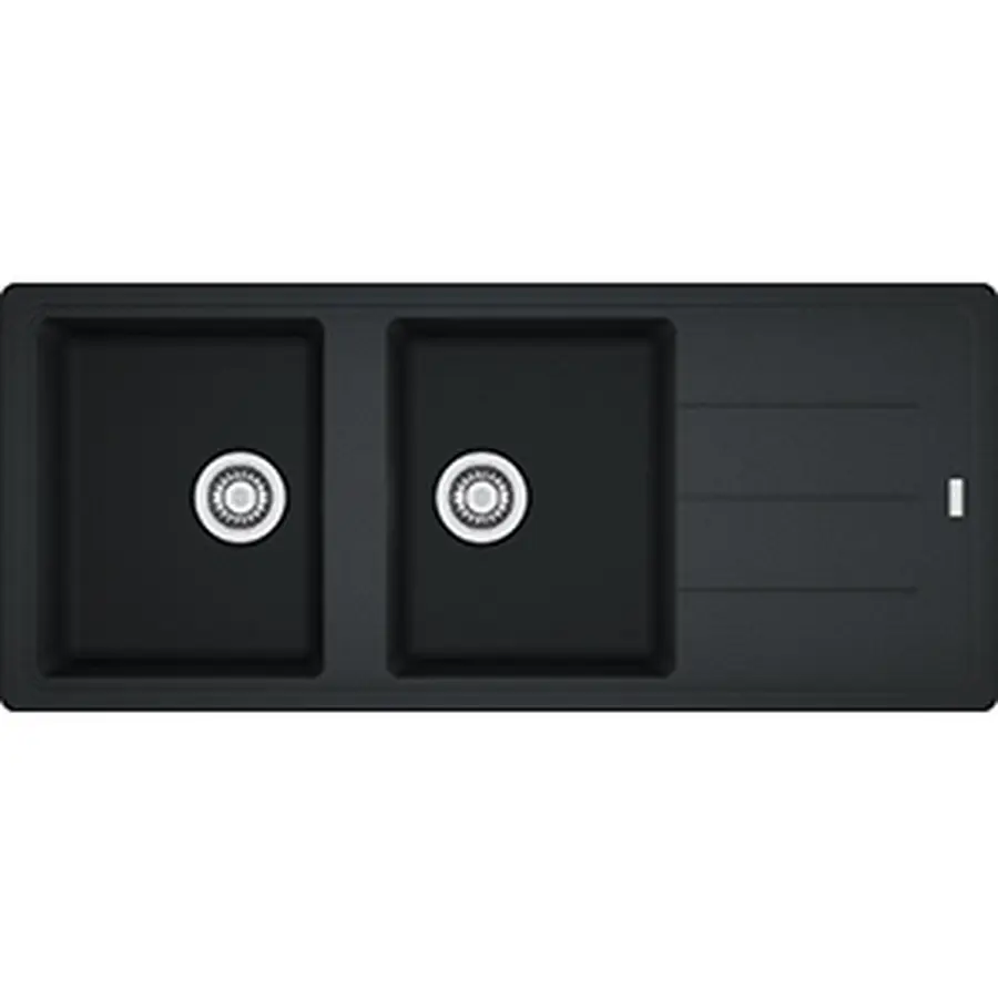 Гранитная кухонная мойка Franke Basis BFG 621-116 фрагранит Оникс