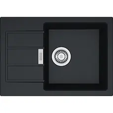 Кухонна гранітна мийка Franke Sirius SID 611-62 Slim Тектонайт Чорний