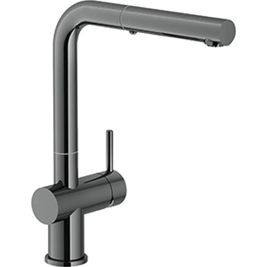 Кухонный смеситель Franke Active Plus С вытяжным изливом и функцией душу Темный глянец