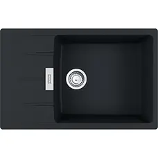 Кухонна гранітна мийка Centro CNG 611-78 XL Фраграніт Чорний матовий