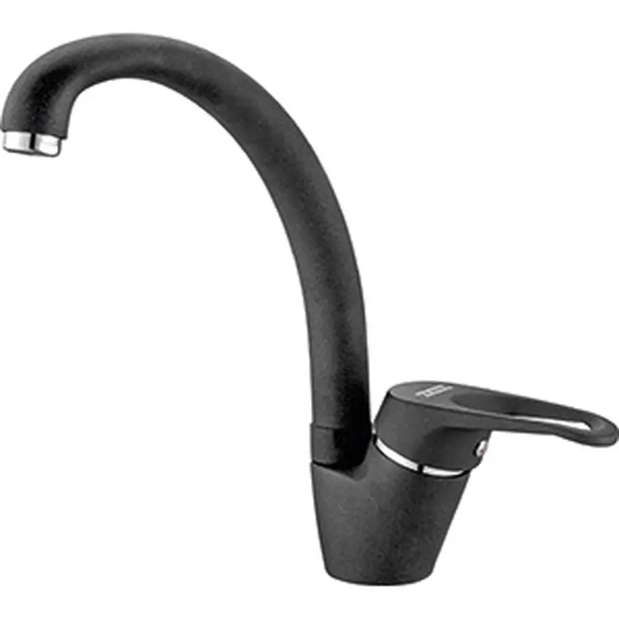 Смеситель для кухни Franke Vega С поворотным изливом фрагранит Оникс