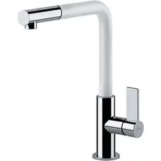 Кухонний змішувач Franke Neptune Evo З витяжним виливом Хром-Білий