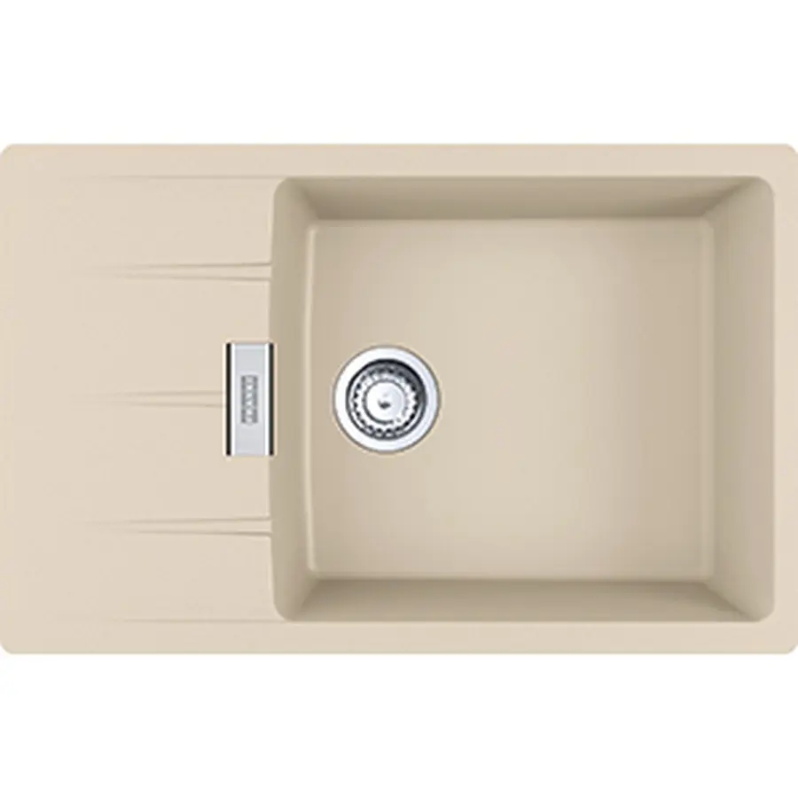 Кухонная гранитная мойка Centro CNG 611-78 XL фрагранит Бежевый