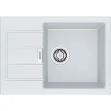 Кухонна гранітна мийка Franke Sirius SID 611-62 Slim Тектонайт Білий