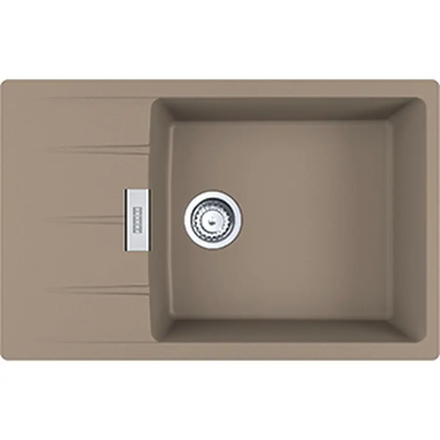 Кухонна гранітна мийка Centro CNG 611-78 XL Фраграніт Мигдаль