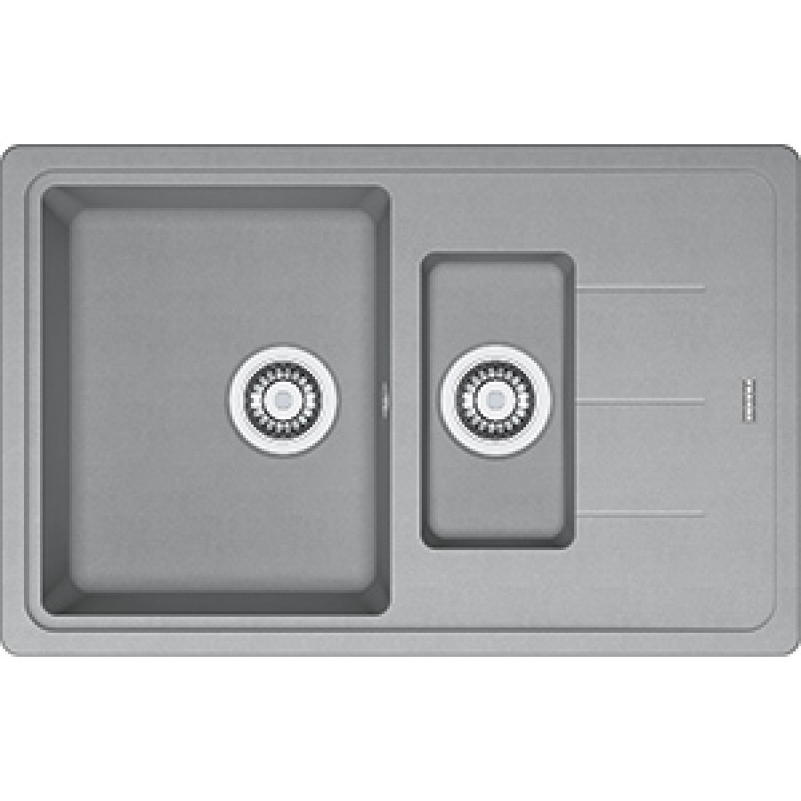 Гранитная кухонная мойка Franke Basis BFG 651-78 фрагранит Серый камень