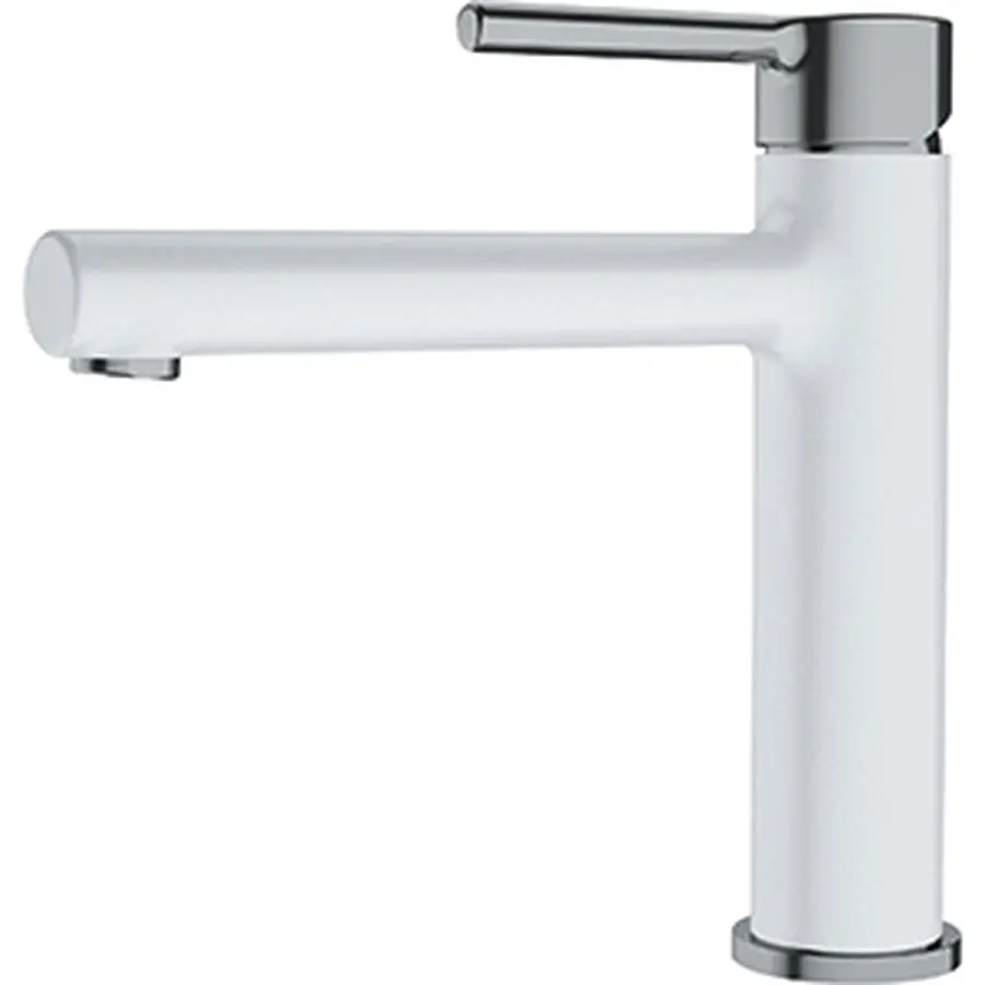 Кухонный смеситель Franke Centro С поворотным изливом Белый / нержавеющая сталь оптик