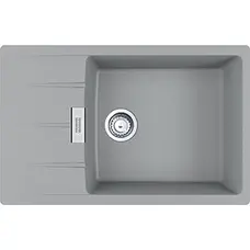 Кухонна гранітна мийка Centro CNG 611-78 XL Фраграніт Сірий камінь