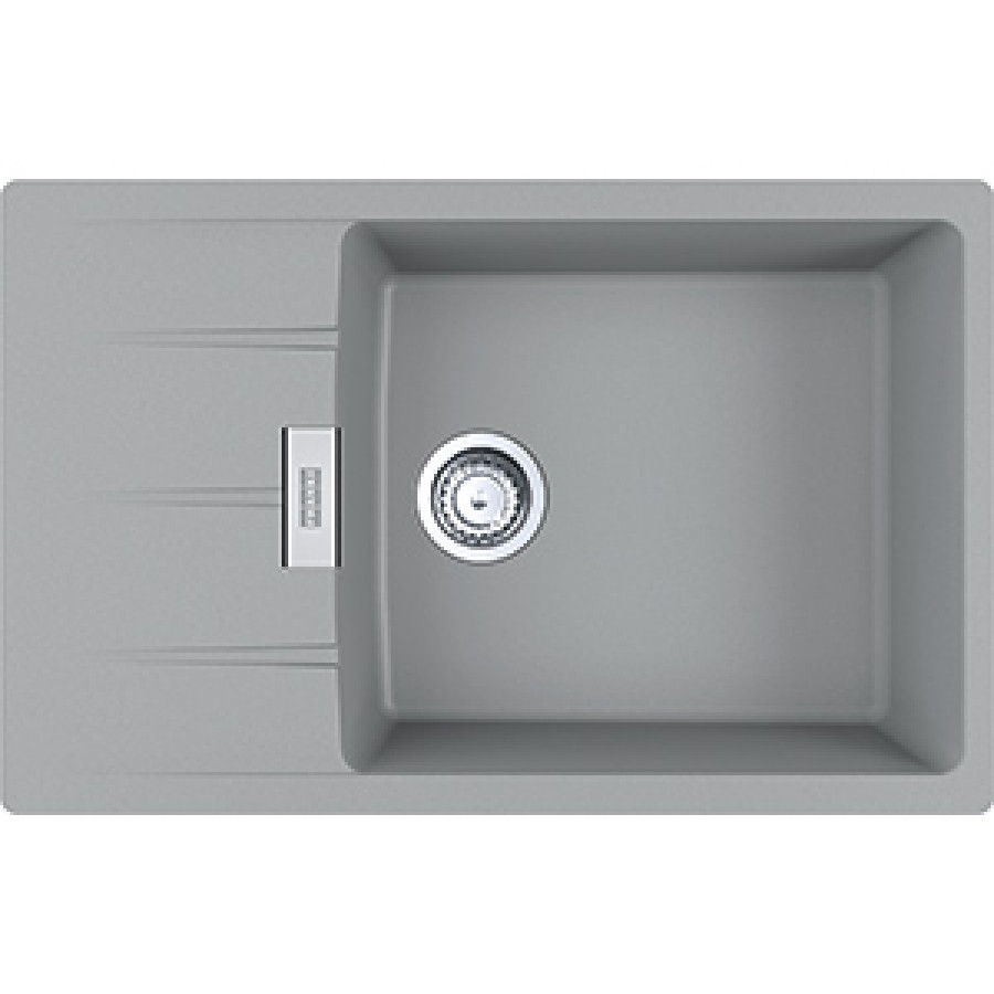 Кухонна гранітна мийка Centro CNG 611-78 XL Фраграніт Сірий камінь
