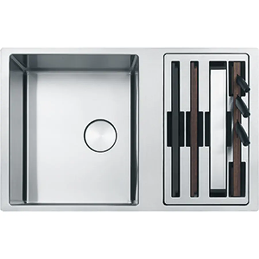 Кхонна мийка Box Center BWX 120-41-27 Нержавіюча сталь полірована