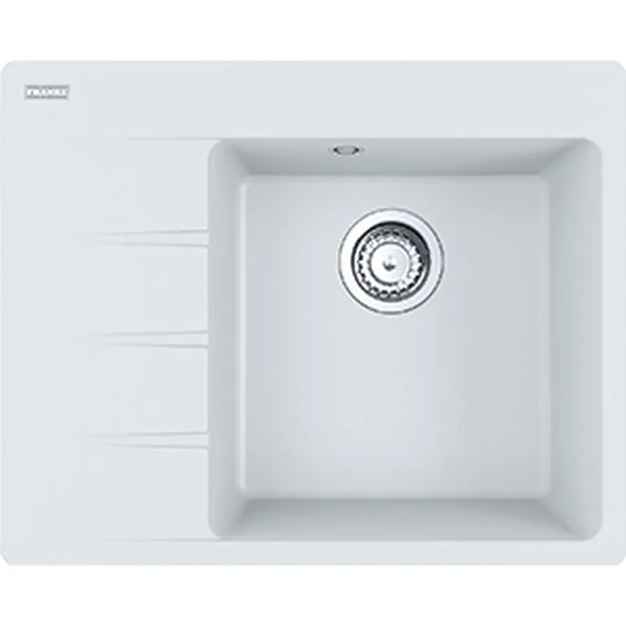 Гранітна кухонна мийка Franke Centro CNG 611-62 TL Фраграніт Білий
