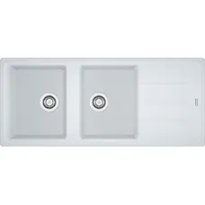 Гранітна кухонна мийка Franke Basis BFG 621-116 Фраграніт Білий