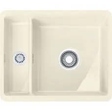 Кухонна гранітна мийка Franke Kubus KBK 160 Fraceram Кремовий