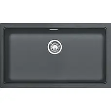 Кухонная гранитная мойка Franke Kubus KBG 110-74 фрагранит Графит
