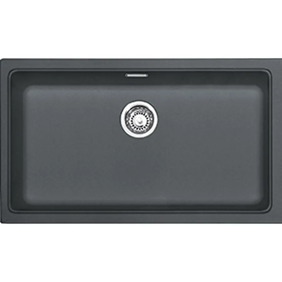 Кухонная гранитная мойка Franke Kubus KBG 110-74 фрагранит Графит