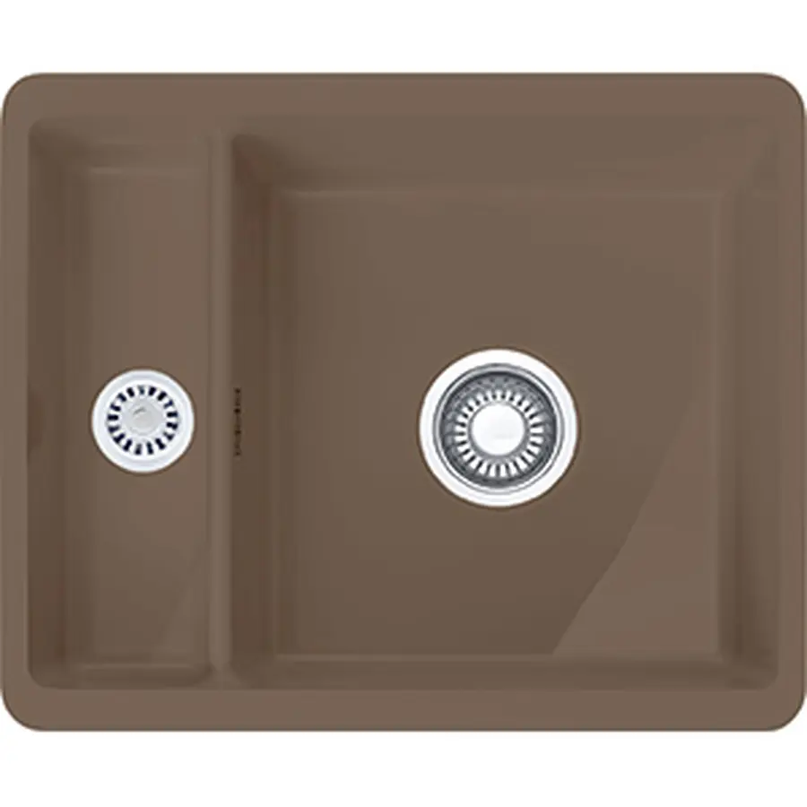 Кухонна гранітна мийка Franke Kubus KBK 160 Fraceram Капучіно