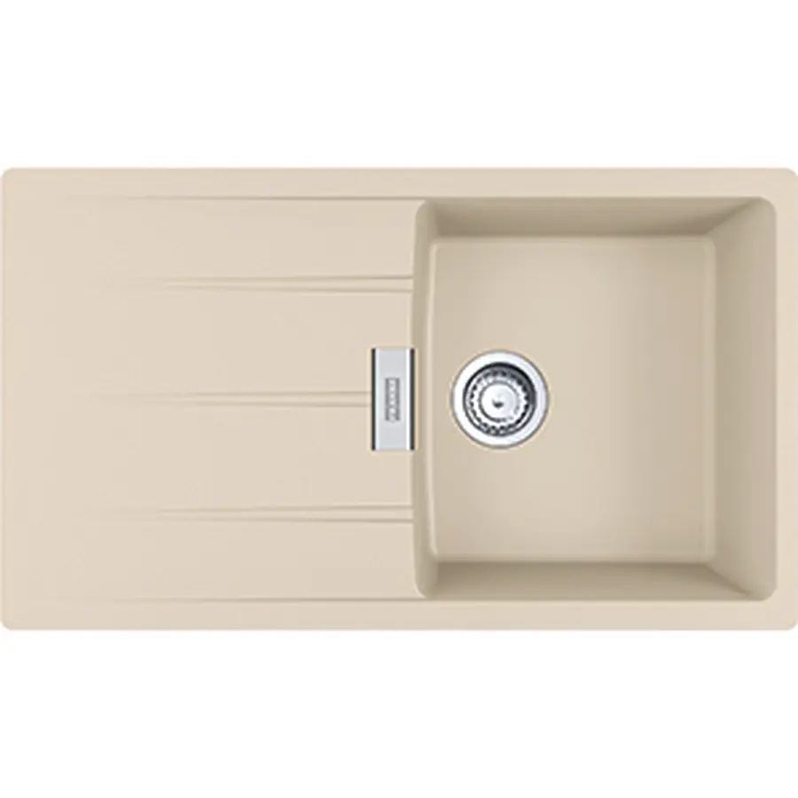 Кухонна гранітна мийка Centro CNG 611-86 Фраграніт Бежевий