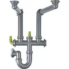 Сифон для кухонной мойки двойной Franke Plumbing Kits Siphon II 