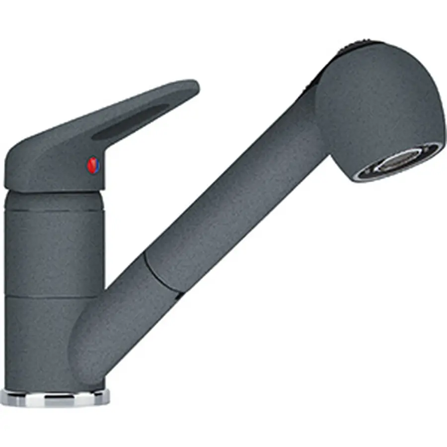 Кухонний змішувач Franke Novara Plus З витяжним виливом та функцією душу Хром-Графіт