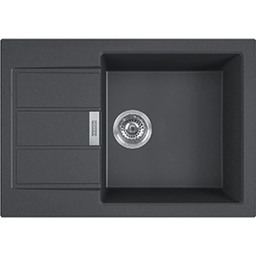 Кухонна гранітна мийка Franke Sirius 2.0 S2D Slim 611-62 Тектонайт Чорний Кухонна гранітна мийка Franke Sirius 2.0 S2D Slim 611-62 Тектонайт Чорний